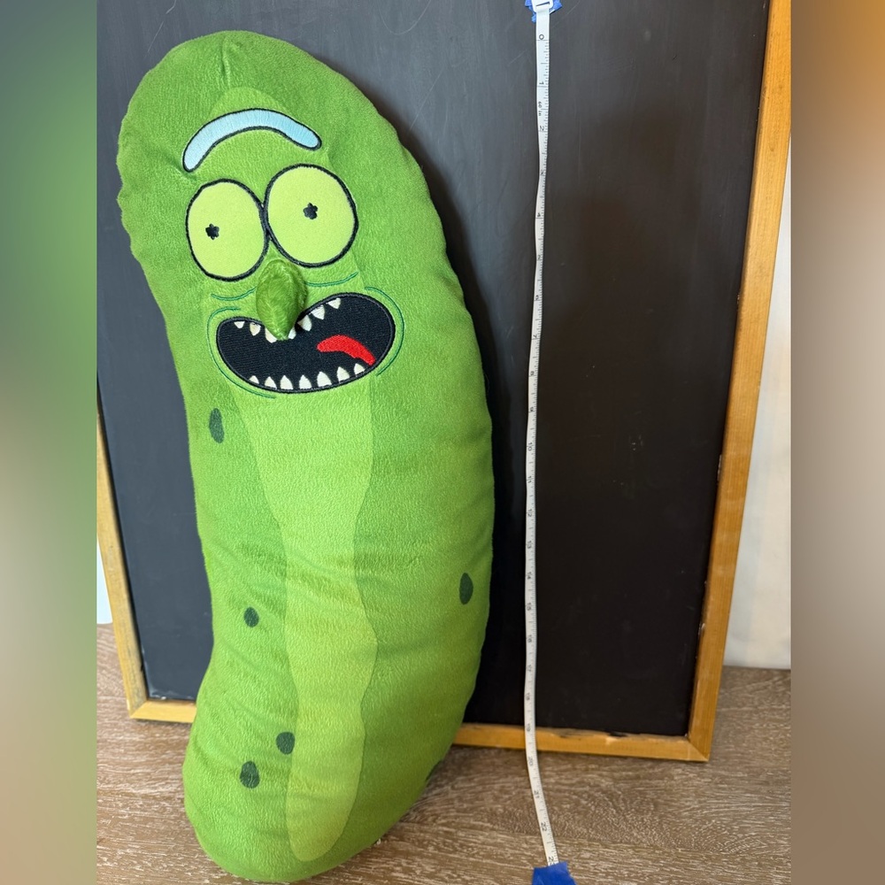 Pickle Rick Character Plush Pillow